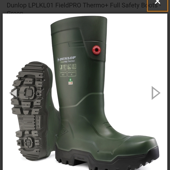 Dunlop Other - Dunlop Green FieldPRO Thermo+ Safety Boots